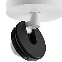 Deko-Light ceiling luminaire CAN TILT ROUND BASE Ø 8CM MIX‘N MATCH 1 flame, round, without shade, cardanic swivelling GU10 IP20, white