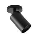 Deko-Light ceiling luminaire CAN TILT ROUND BASE Ø 8CM MIX‘N MATCH 1 flame, round, without shade, cardanic swivelling GU10 IP20, black