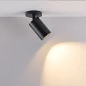 Deko-Light ceiling luminaire CAN TILT ROUND BASE Ø 8CM MIX‘N MATCH 1 flame, round, without shade, cardanic swivelling GU10 IP20, black