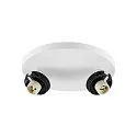 spotlight bar CAN TILT ROUND BASE Ø 20CM MIX‘N MATCH 2 flames, round, without shade, cardanic swivelling GU10 IP20, white
