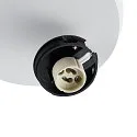 Deko-Light spotlight bar CAN TILT ROUND BASE Ø 20CM MIX‘N MATCH 2 flames, round, without shade, cardanic swivelling GU10 IP20, white