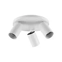 Deko-Light Loftlampe CAN TILT ROUND BASE Ø 25CM MIX‘N MATCH 3-flammer, rund, uden skærm, kardanisk drejning GU10 IP20, hvid