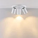 Deko-Light Loftlampe CAN TILT ROUND BASE Ø 25CM MIX‘N MATCH 3-flammer, rund, uden skærm, kardanisk drejning GU10 IP20, hvid