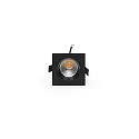  KapegoLED Loftmonteringsring Orionis, firkantet, strøm konstant, 17-19V DC, 350mA, 6.5W, varm hvid, sort mat