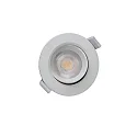 Deko-Light LED Loftindbygningslampe SMD-68-230V-rund, IP20, 36° drejelig, 220-240V AC / 50-60Hz, 6.5W 2700K 510lm 45°, hvid