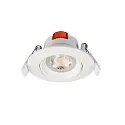 Deko-Light LED Loftindbygningslampe SMD-68-230V-rund, IP20, 36° drejelig, 220-240V AC / 50-60Hz, 6.5W 2700K 510lm 45°, hvid