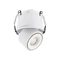 Deko-Light LED Loftindbygningslampe UNI II MINI, 18-19V DC, strøm konstant, 9W 3000K 670lm 33°, dæmpbar, hvid