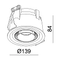 Deko-Light Deko-Light LED Loftindbygningslampe UNI II, 33-34V DC, strøm konstant, 12W 3000K 1035lm 35°, dæmpbar, hvid