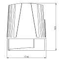 Deko-Light Indbygnings loftlampe MODULA SYSTEM COB stiv, konstant strøm, 1 kanal IP20, grå 