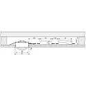 Deko-Light recessed spotlight DIONE IP20 swivelling, wired through IP20, chrome dimmable