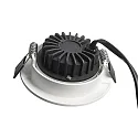 Deko-Light recessed spotlight DIONE IP44 DIM 827 swivelling, wired through IP44, white dimmable