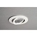 Deko-Light Indbygget spotlys DIONE IP44 DIM 830 svingbar, kablet gennem IP44, hvid dæmpbar