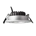Deko-Light recessed spotlight DIONE IP44 DIM 830 swivelling, wired through IP44, silver dimmable