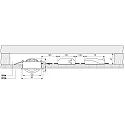 Deko-Light recessed spotlight DIONE IP44 DIM 830 swivelling, wired through IP44, brushed nickel dimmable