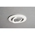 Deko-Light recessed spotlight DIONE IP44 DIM 840 swivelling, wired through IP44, white dimmable