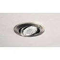 Deko-Light recessed spotlight DIONE IP44 DTW 930-918 swivelling, Dim-To-Warm, wired through IP44, brushed nickel dimmable