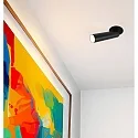 Deko-Light Indbygnings loftlampe SLIM cylindrisk, justerbar, UGR < 19 IP20, kulsort dæmpbar