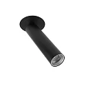 Indbygnings loftlampe SLIM cylindrisk, justerbar, UGR < 19 IP20, kulsort dæmpbar