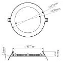 Downlight ANIK 165 rund IP20 | IP44, hvid dæmpbar