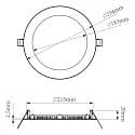 Downlight ANIK 220 rund IP20 | IP44, hvid dæmpbar