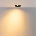Deko-Light Indbygget spotlys SURTUR TILT 83 CCT svingbar, CCT Switch IP20/IP44, sort dæmpbar
