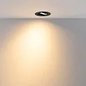 Deko-Light Indbygget spotlys SURTUR TILT 83 CCT svingbar, CCT Switch IP20/IP44, sort dæmpbar