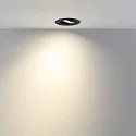 Deko-Light Indbygget spotlys SURTUR TILT 83 CCT svingbar, CCT Switch IP20/IP44, sort dæmpbar