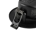 Deko-Light Indbygget spotlys SURTUR TILT 68 DTW svingbar, Dim-To-Warm IP20/IP44, sort dæmpbar