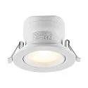 Indbygget spotlys SURTUR TILT 83 DTW svingbar, Dim-To-Warm IP20/IP44, hvid dæmpbar