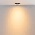 Deko-Light Indbygget spotlys SURTUR TILT 83 DTW svingbar, Dim-To-Warm IP20/IP44, sort dæmpbar
