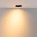 Deko-Light Indbygget spotlys SURTUR TILT 83 DTW svingbar, Dim-To-Warm IP20/IP44, sort dæmpbar