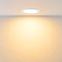 Downlight ACRUX PRO 120 stiv, CCT Switch, UGR < 19, multipower IP20/ IP54, blank, hvid dæmpbar