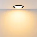 Deko-Light Downlight ACRUX PRO 120 stiv, CCT Switch, UGR < 19, multipower IP20/ IP54, blank, sort dæmpbar