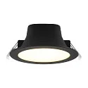 Deko-Light Downlight ACRUX PRO 120 stiv, CCT Switch, UGR < 19, multipower IP20/ IP54, blank, sort dæmpbar