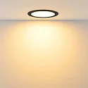 Deko-Light Downlight ACRUX PRO 145 stiv, CCT Switch, UGR < 19, multipower IP20/ IP54, blank, sort dæmpbar