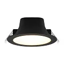 Deko-Light Downlight ACRUX PRO 145 stiv, CCT Switch, UGR < 19, multipower IP20/ IP54, blank, sort dæmpbar