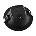 Deko-Light Downlight ACRUX PRO 145 stiv, CCT Switch, UGR < 19, multipower IP20/ IP54, blank, sort dæmpbar