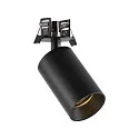 Deko-Light recessed spotlight CAN TILT ROUND SINGLE 1 flame, round, cardanic swivelling GU10 IP20, black