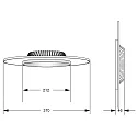 Deko-Light LED Ceiling luminaire ZANIAH 37, 18W, 3000K, IP20, dimmable, yellow