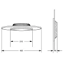 Deko-Light LED Loftlampe ZANIAH 42, 24W, 3000K, IP20, dæmpbar, blå