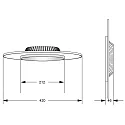 Deko-Light LED Loftlampe ZANIAH 42, 24W, 3000K, IP20, dæmpbar, grå