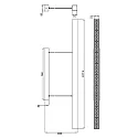 Deko-Light Pendel D PROFESSION UP & DOWN, Strømforsyning Triac, 200-240V AC/50-60Hz, 60W, hvid