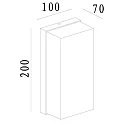 Deko-Light Udendørs wall luminaire GRUMIUM SQUARE CCT II firkantet, CCT Switch, omskiftelig IP54, mørkegrå 