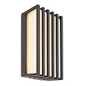 Udendørs wall luminaire GRUMIUM SQUARE CCT IV firkantet, CCT Switch, omskiftelig IP54, mørkegrå 