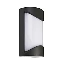Udendørs wall luminaire GRUMIUM ROUND I rund, omskiftelig IP54, mørkegrå, satin, hvid 
