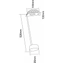  Outdoor LED luminaire ATIS II LED display luminaire, 15W, 3000K, 100°, IP55, white