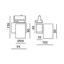 Deko-Light Deko-Light LED 3-faset Lampe NIHAL MINI, 13.5W 3000K 950lm 35°, dæmpbar sort