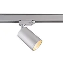 3-Faset Spot CAN, 220-240V AC / 50-60Hz, GU10 LED maks. 7.5W, drejelig og svingbar, sølv