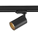 Deko-Light 3-Faset Spot CAN, 220-240V AC / 50-60Hz, GU10 LED maks. 7.5W, drejelig og svingbar, sort