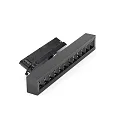 Deko-Light 3-phase spot ALNITAK rotatable, voltage constant, tiltable, with lens optics IP20, clear, black, transparent 